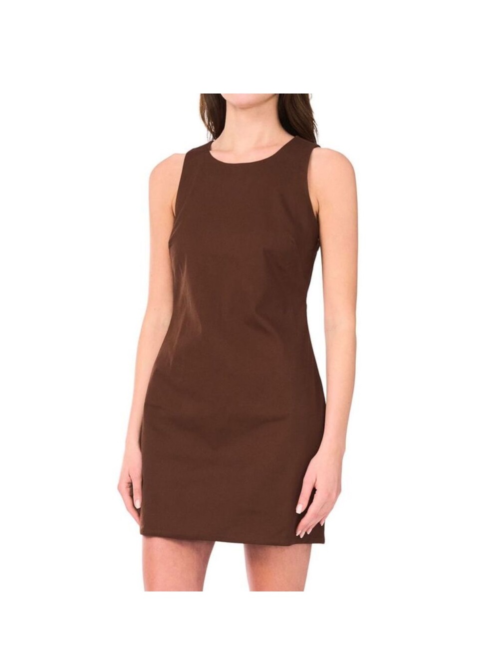 1.State Womens Sleeveless Sheath Mini Dress Large Chocolate dress NWT